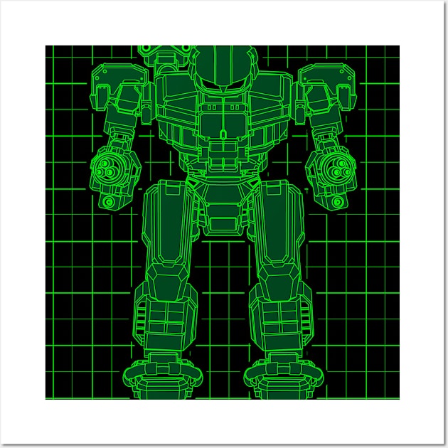 Hammerhands Mech Wall Art by Oswald's Oddities